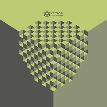 Abstract background with 3D-effect. Vector illustration. Abstract backgrou... Foto stock