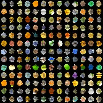Abstract background from 3d elements Stock Illustration