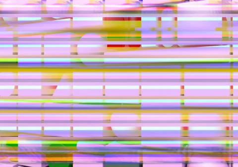 Abstract background with 3d figures and glitch effect Stock Illustration