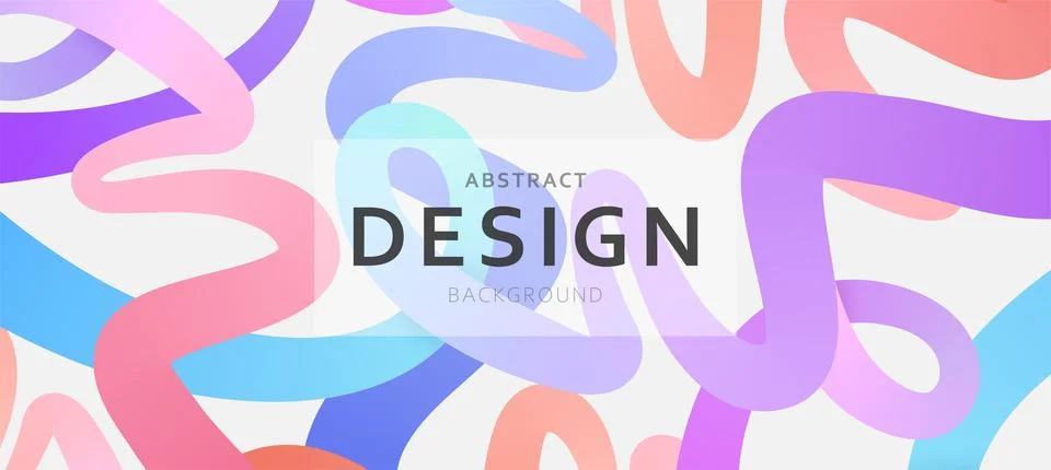Abstract background with 3D fluid shapes and pastel gradients. Modern desig.. Stock Illustration