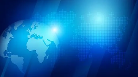 Abstract background 3D globe sphere and dotted world map 001 Stock Illustration