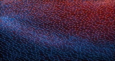 Abstract Background 3D Hologram Network Connection 스톡 일러스트