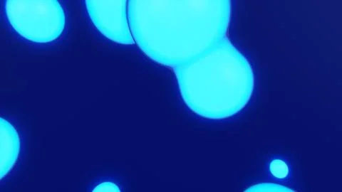 Abstract background 3d horizontal neon lava lamp liquid oil blob bubble sphere Stock Illustration
