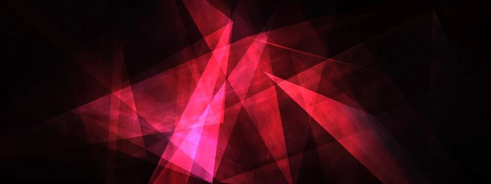 Abstract background with 3D illustration polygon geometric. Glow Purple Red a Stock Illustration