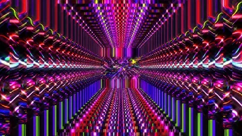 Abstract background 3D lines multicolor texture.Background makes animation Stock Footage