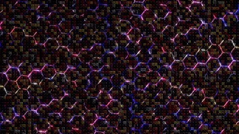 Abstract background 3D lines multicolor texture.Background makes animation Stock-Footage 266794881