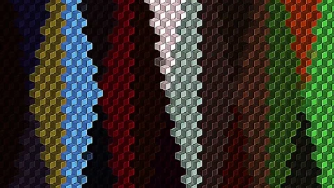 Abstract background 3D lines multicolor texture.Background makes animation Video stock 292331642