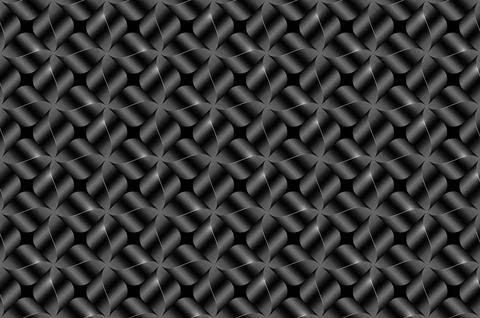 Abstract background of 3D metallic Flower Propeller texture, geometric pattern Stock Illustration