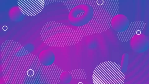 Abstract background with 3D objects. Loop. Stock Footage 240722646