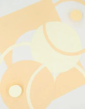 Abstract background 3D paper elements in beige, colors resembles female forms Stock Photos