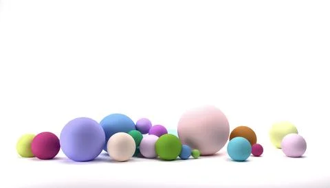 Abstract background with 3d, Pastel colors, Modern trendy banner or poster .. Stock Illustration