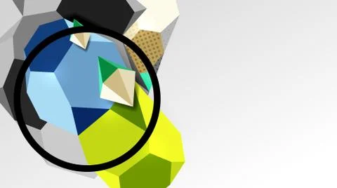 Abstract background - 3d polygonal geometric shapes composition. Vector Stock Illustration