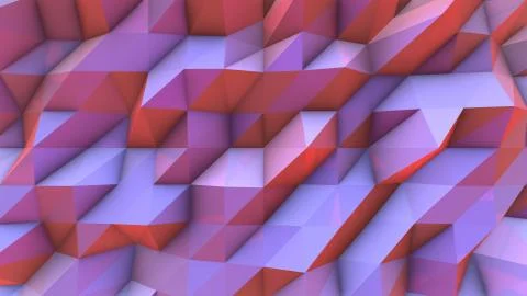 Abstract background 3D render wall triangle pattern Illustrazione stock