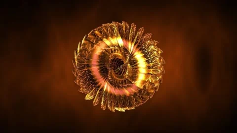 Abstract background 3D shiny gold  futuristic complex object transforming loop Video stock 155502967