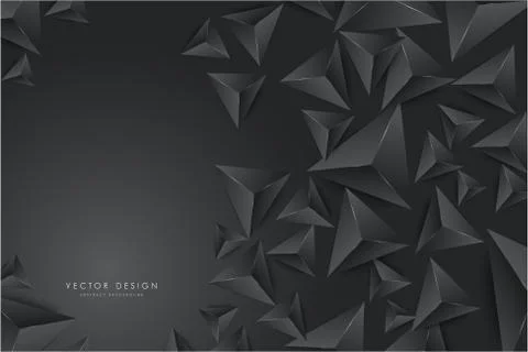 Abstract background with 3d triangles. Stock Illustration