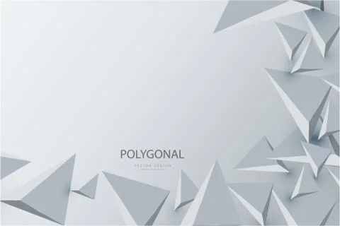 Abstract background with 3d triangles. Stock Illustration