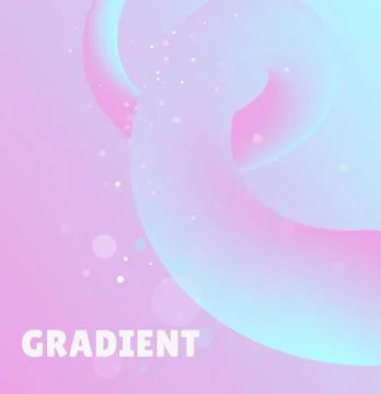 Abstract background with 3d twisted blended curve. Stylish gradient template for Illustrazione stock