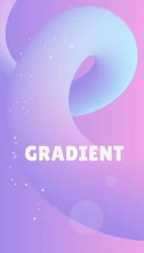 Abstract background with 3d twisted blended curve. Stylish gradient template for Stock Illustration