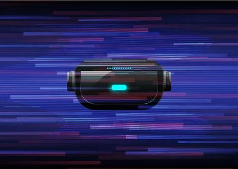 Abstract background with 3d virtual glitch effect Stock Illustration