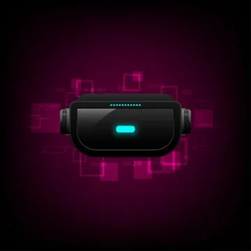 Abstract background with 3d virtual simulation Stock Illustration