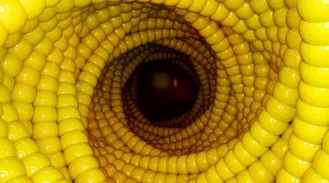 Abstract background with 3D vortex hole made of glossy balls or bubbles for イラスト素材