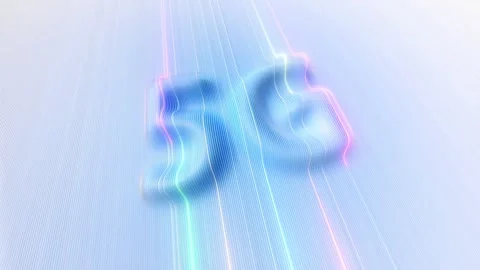 Abstract background 5g high speed network communication technology with lig.. 스톡 동영상 337442159