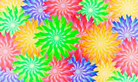 Abstract background of abstract flowers Illustration