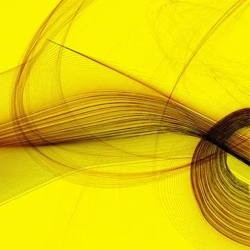 Abstract background Abstract generated black pattern over yellow backgroun... 写真素材