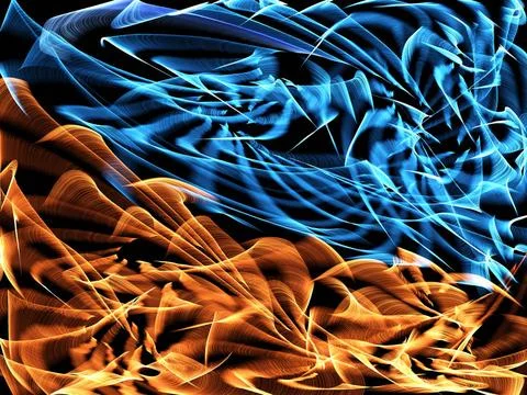 Abstract background Abstract generated blue brown pattern graphic backgrou... 写真素材