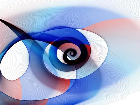 Abstract background Abstract generated blue red pattern over white backgro... Stockfoto's