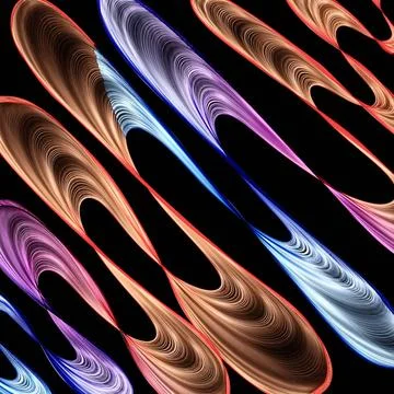 Abstract background Abstract generated colorful graphic pattern black back... 库存照片