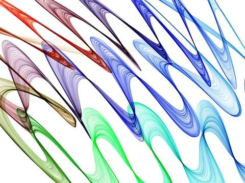 Abstract background Abstract generated colorful waves pattern white backgr... 스톡 사진