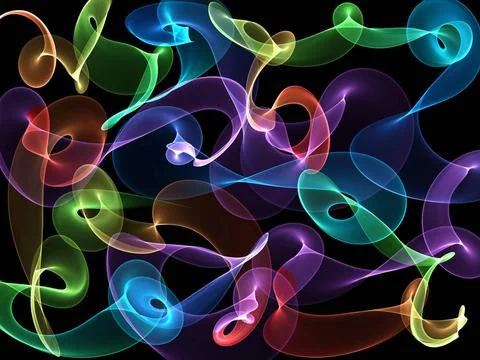 Abstract background Abstract generated colorful pattern shiny dark backgro... 스톡 사진