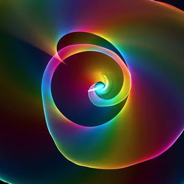 Abstract background Abstract generated colorful pattern over black backgro... Stock Photos