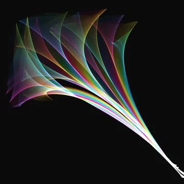 Abstract background Abstract generated colorful pattern over black backgro... Stockfoto's