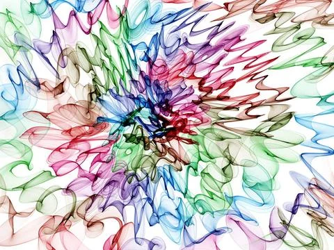 Abstract background Abstract generated colorful pattern over white backgro... 写真素材