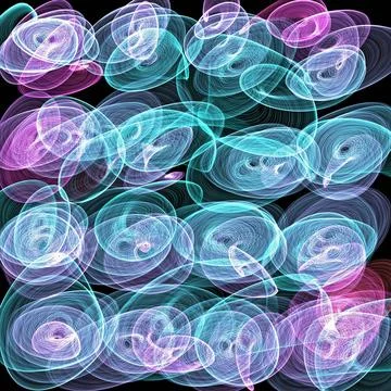 Abstract background Abstract generated colorful graphic shiny pattern blac... Stock Photos