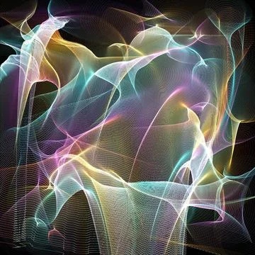 Abstract background Abstract generated colorful graphic shiny pattern blac... Foto stock