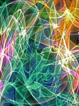 Abstract background Abstract generated colorful shiny graphic pattern blac... Stock Photos