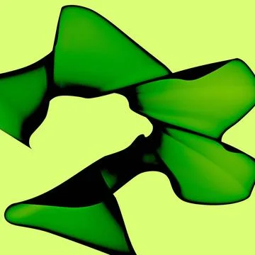 Abstract background Abstract generated green yellow pattern network concep... 写真素材