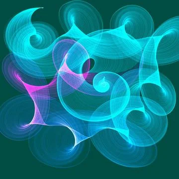 Abstract background Abstract generated green shiny pattern art background ... Stock Photos