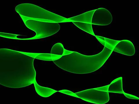 Abstract background Abstract generated green pattern graphic over black ba... Foto stock