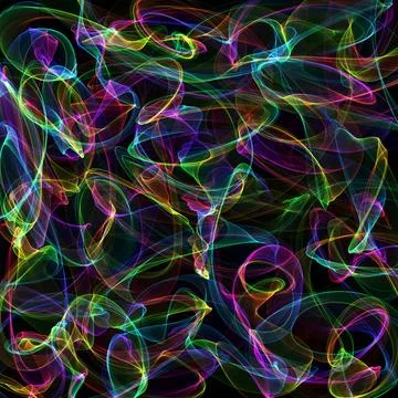 Abstract background Abstract generated light colorful pattern over black b... Foto stock