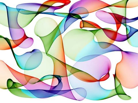 Abstract background Abstract generated light colorful pattern over white b... 写真素材