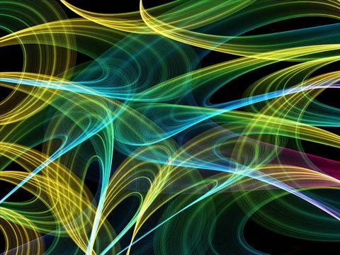 Abstract background Abstract generated pattern colorful pattern over black... Stockfoto's