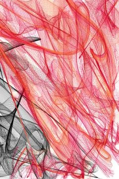 Abstract background Abstract generated red black graphic pattern white bac... Stockfoto's