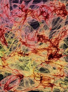 Abstract background Abstract generated red yellow pattern black background... 写真素材