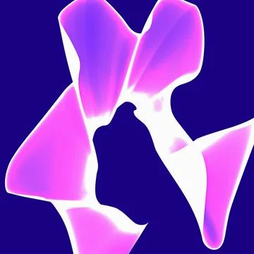 Abstract background Abstract generated rose pattern network concept blue b... 写真素材