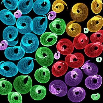 Abstract background Abstract generated shiny colorful graphic pattern dark... 库存照片