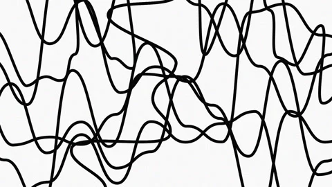 Abstract background. Abstract lines. Animated background. Black and white Stock Footage 196061569